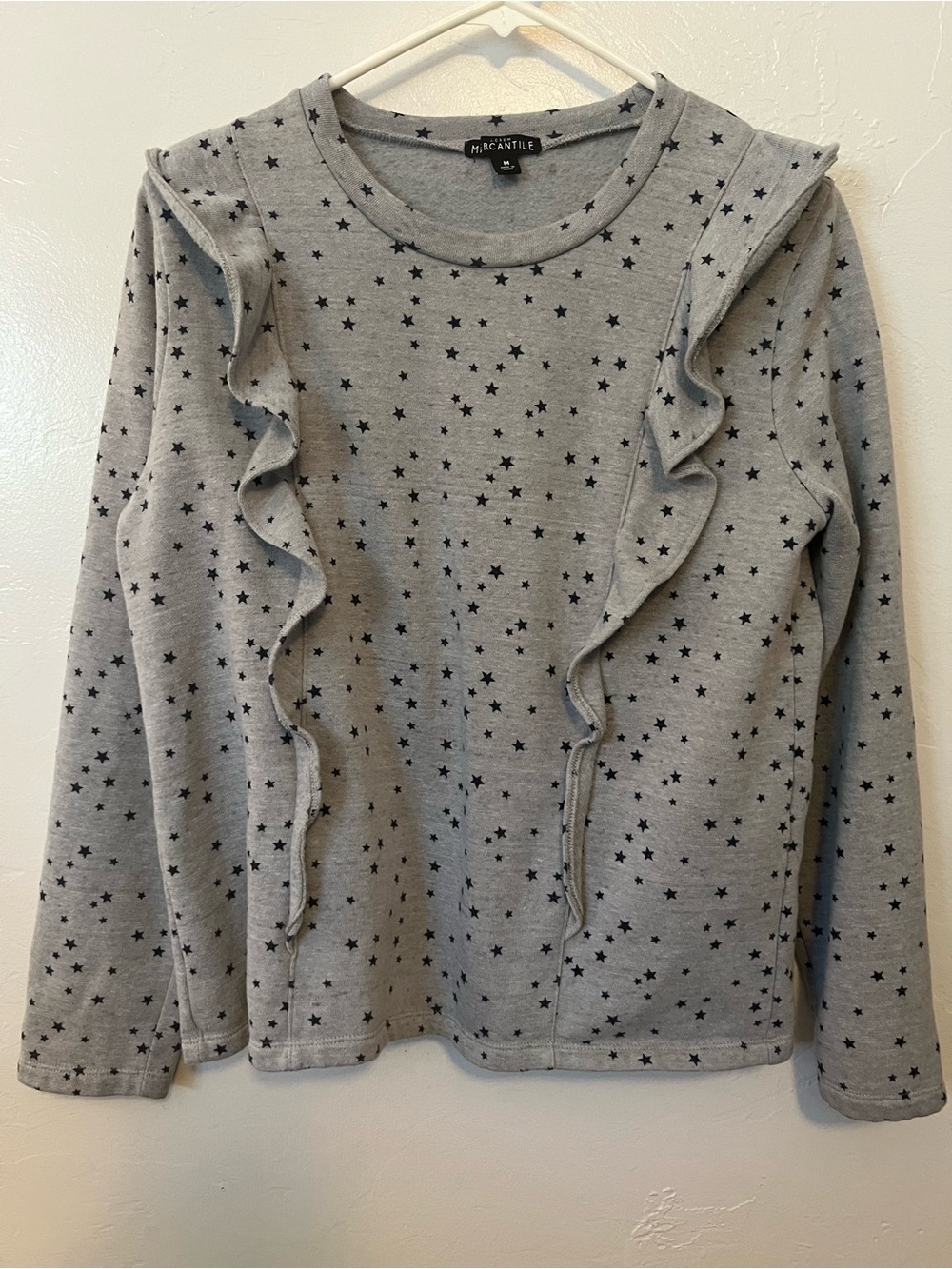 J crew medium Sweatshirt with ruffles